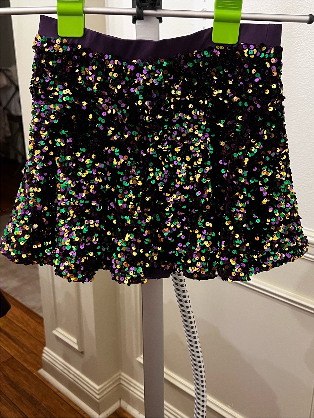 Mardi Gras Sequin Skirt Youth Lrg Size 12